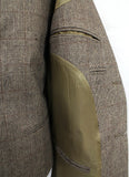 Retro Brown Check Tweed 3 Piece Suit