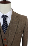 Classic Brown Tweed 3 Piece Suit