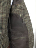 Retro Brown Plaid 3 Piece Suit