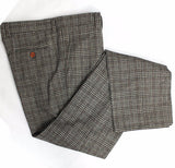 Retro Brown Plaid 3 Piece Suit