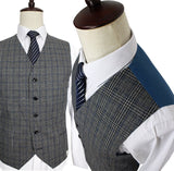 Grey Herringbone Tweed 3 Piece Suit