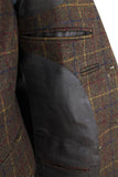 Retro Check Brown Tweed 3 Piece Suit