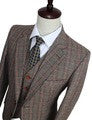 Retro Check Green Tweed 3 Piece Suit